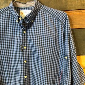 Robert Graham blue gingham shirt